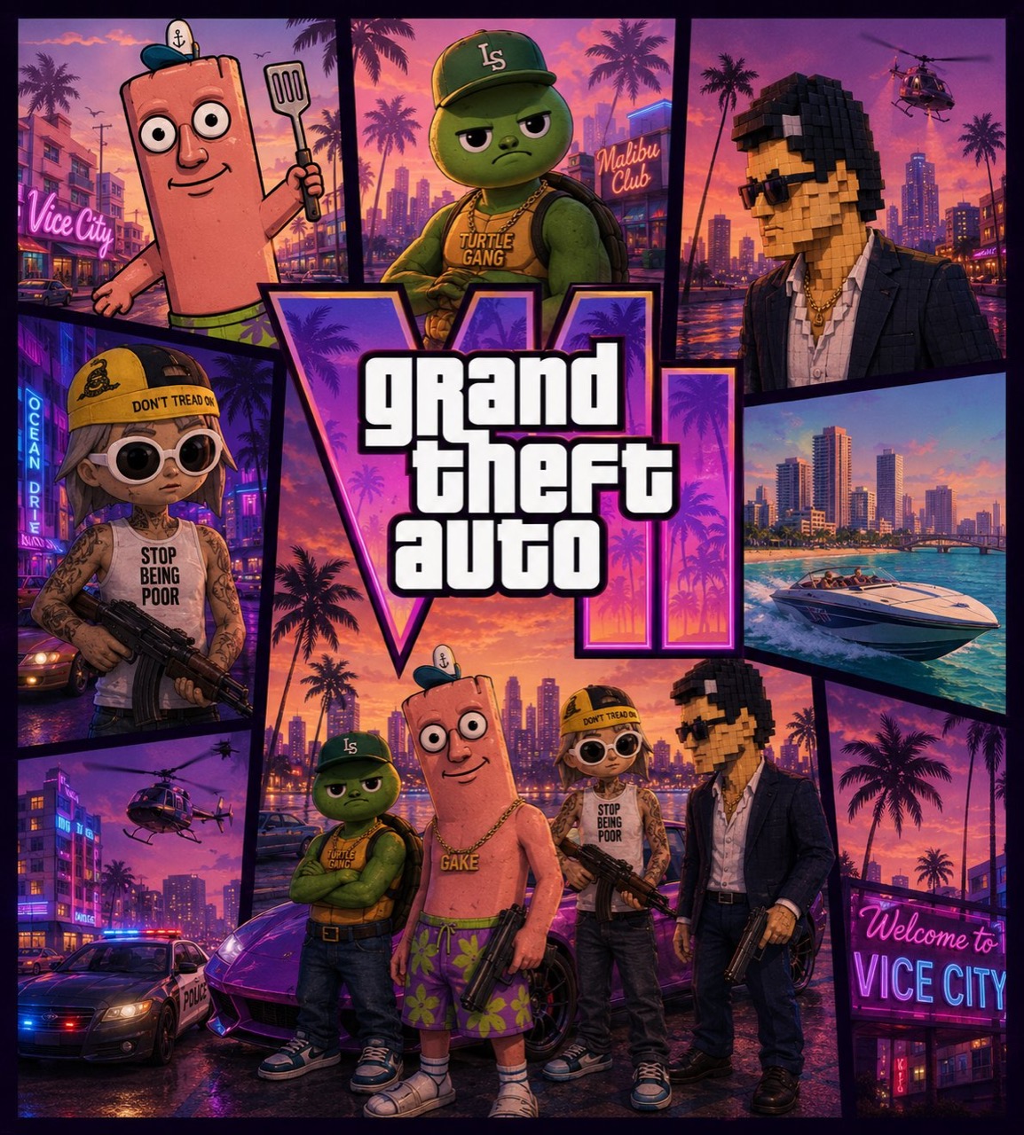 Turtle Gang — GTA render